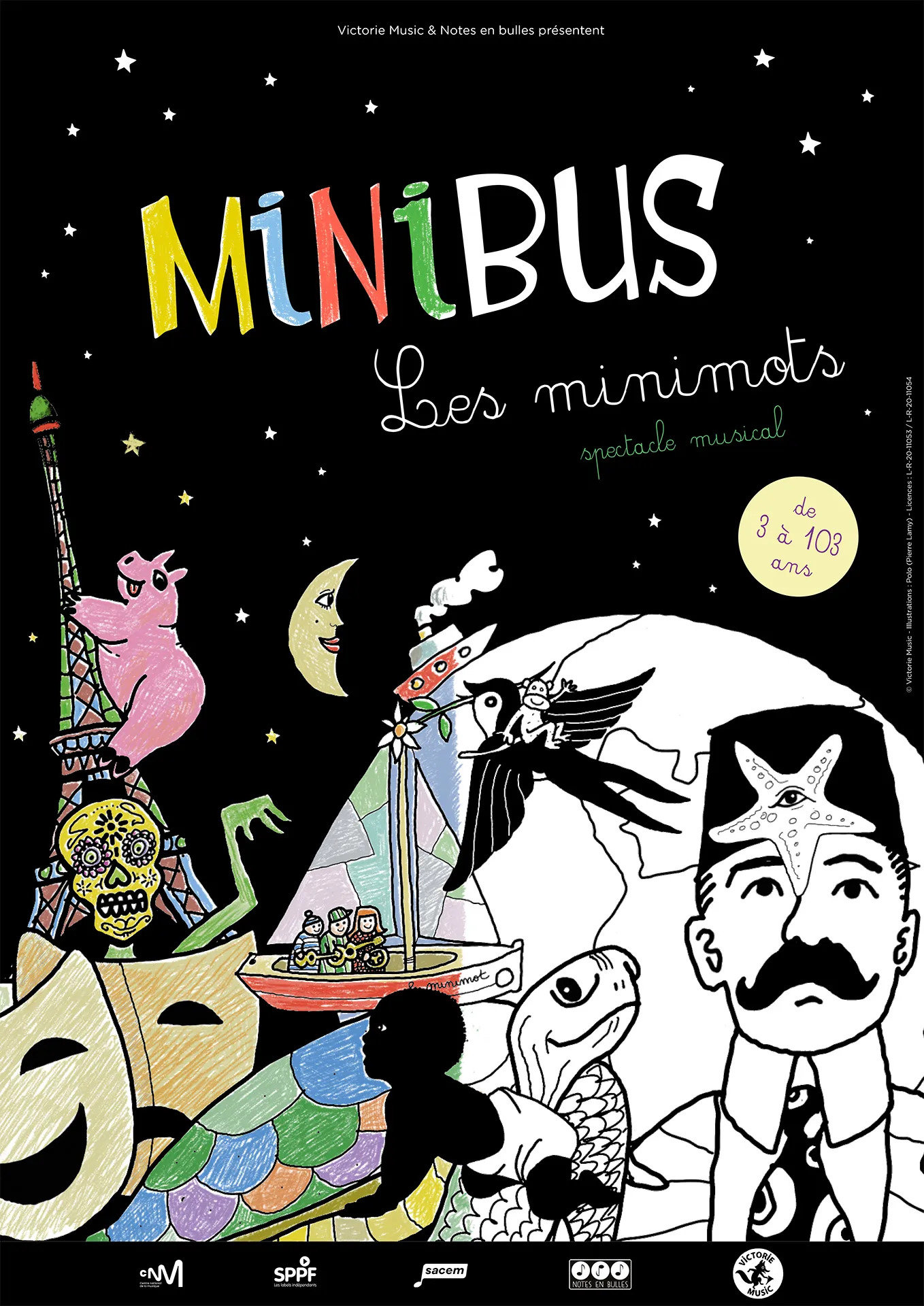 Affiche Les Minimots en concert au Trianon Transatlantique