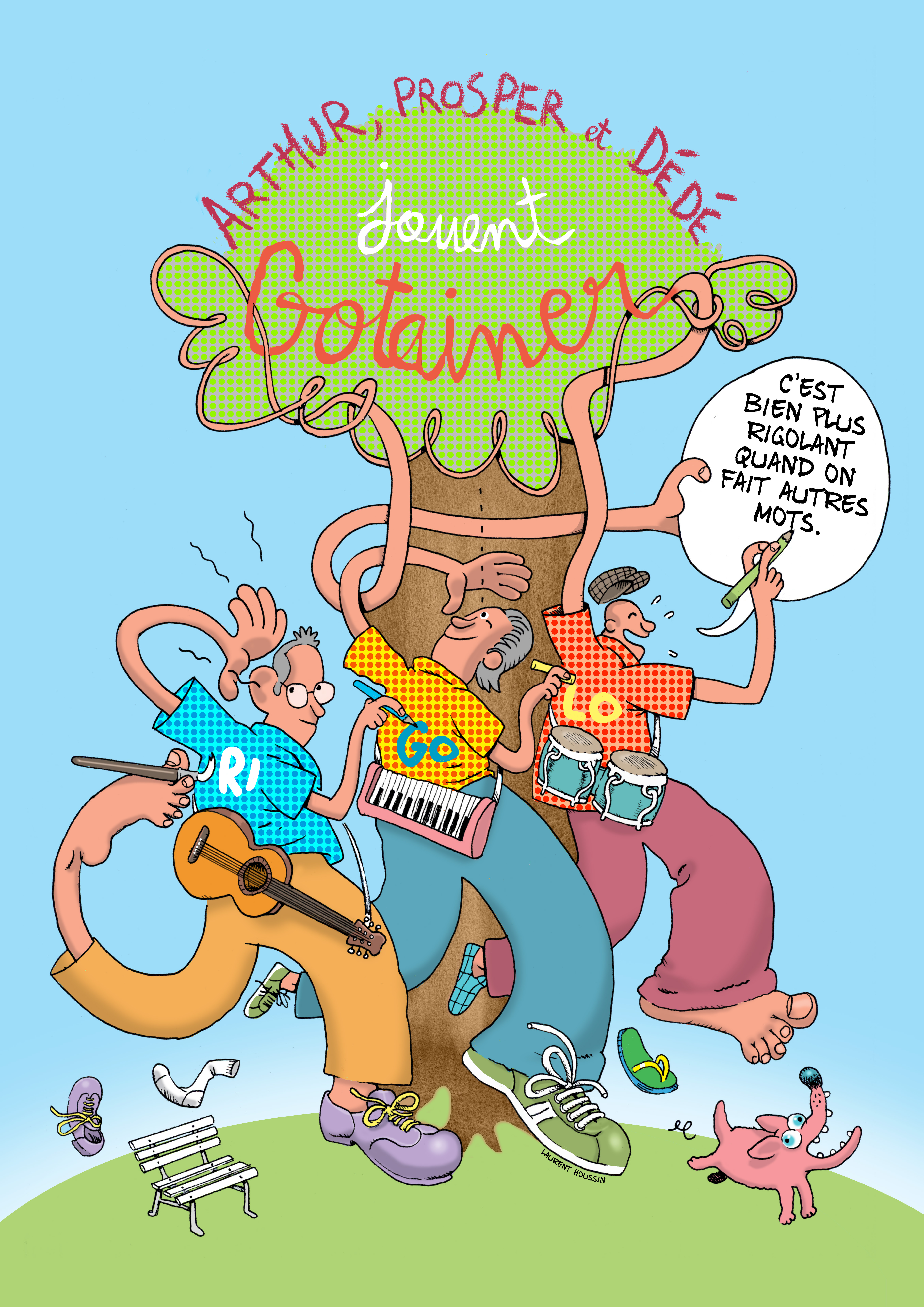 Affiche C'Est Bien Plus Rigolant Quand on Fait Autres Mots en concert au Trianon Transatlantique